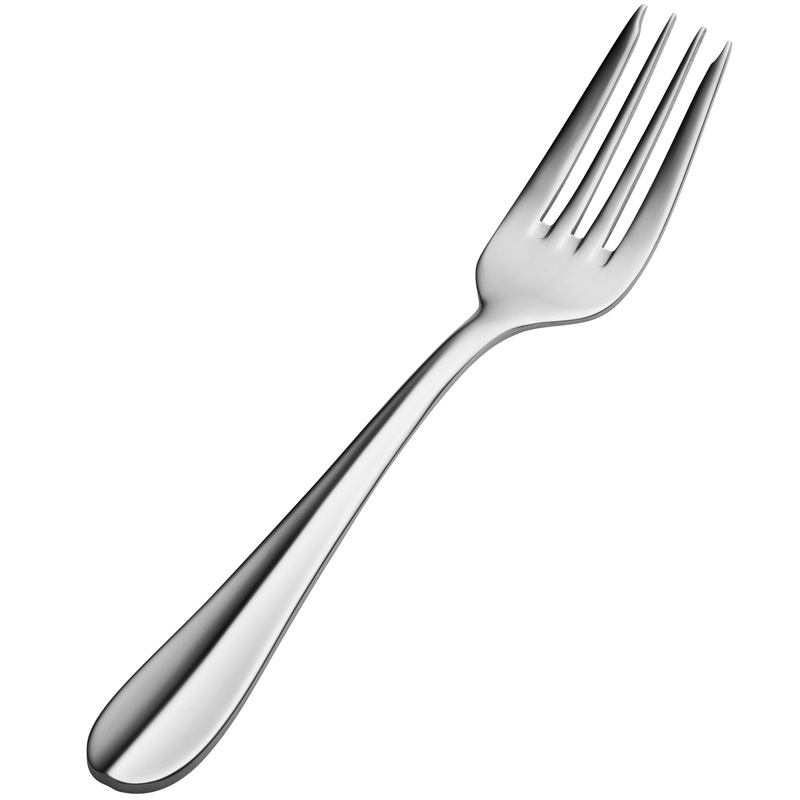 Bon Chef SBS107 Monroe 7″ 18/0 Extra Heavy Weight Bonsteel Salad/Dessert Fork – 12/Pack