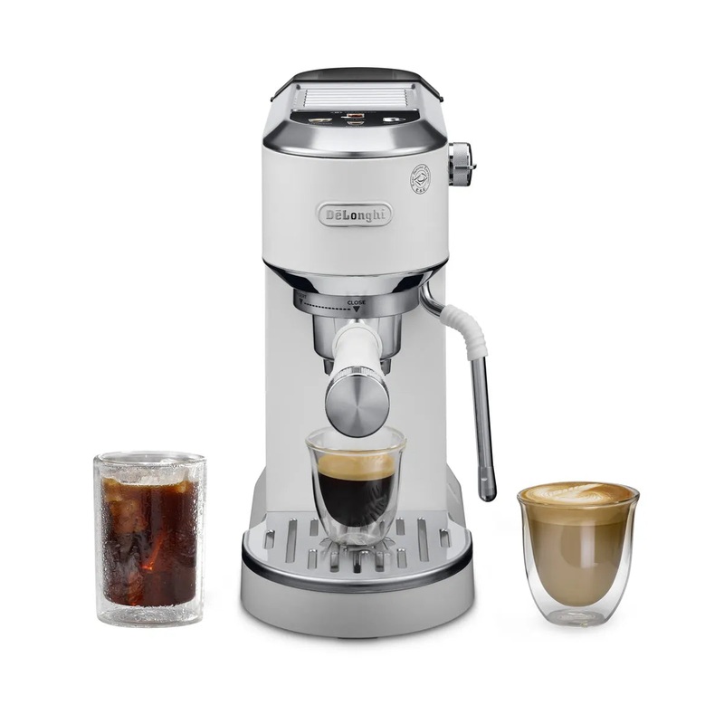 DeLonghi Dedica Duo Espresso Machine with Cold Brew EC890WI (Vanilla)