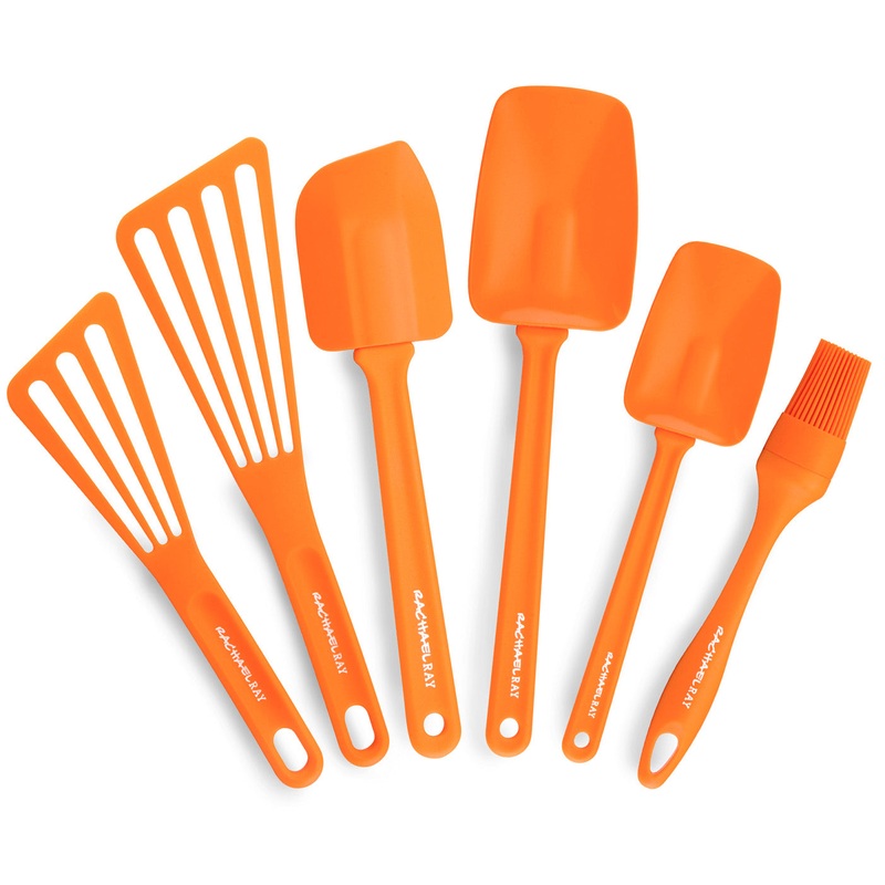 Rachael Ray 6 Piece Utensil Gadget Set Orange Kitchen Tool Set
