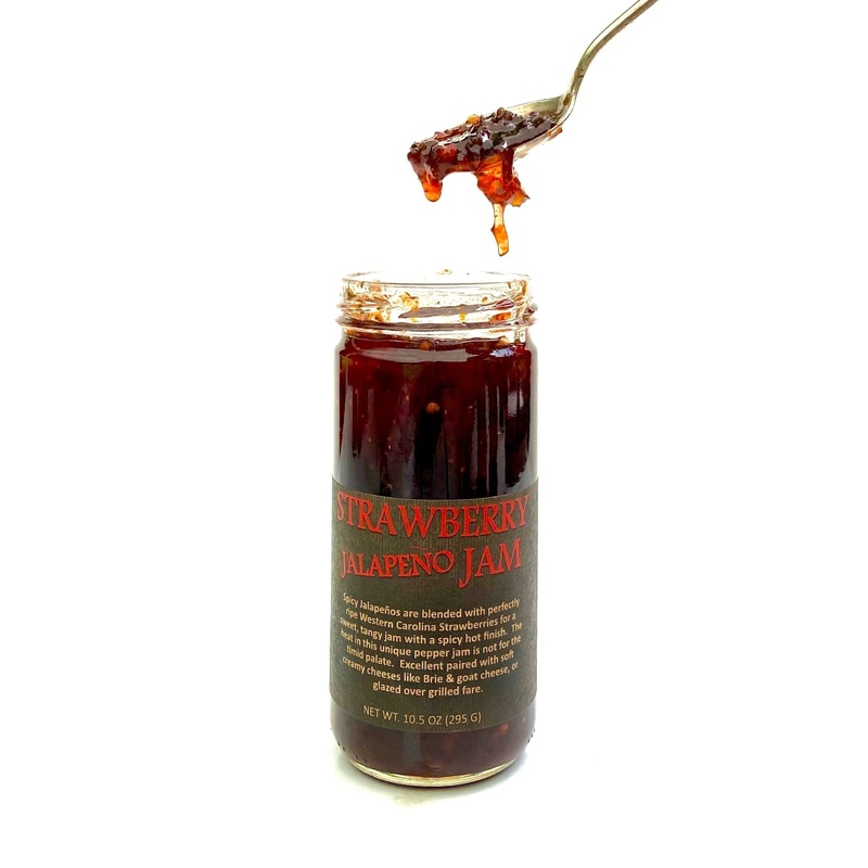 Copper Pot & Wooden Spoon Strawberry Jalapeo Jam