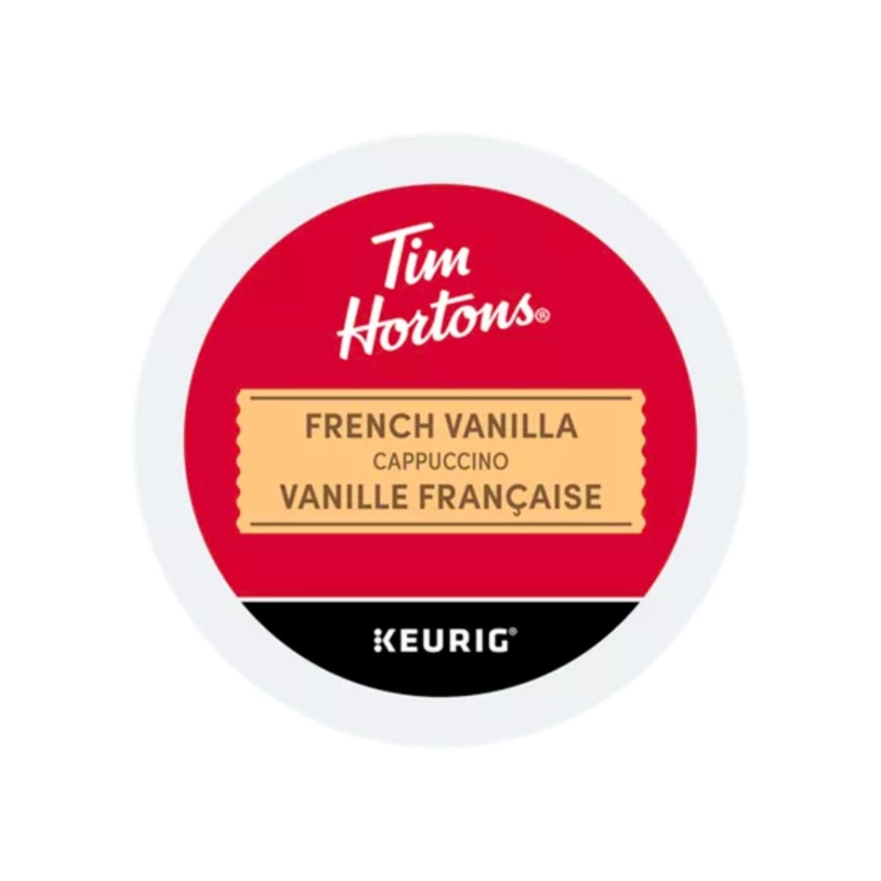 Tim Hortons French Vanilla Cappuccino K-Cup Pods (Case of 96)