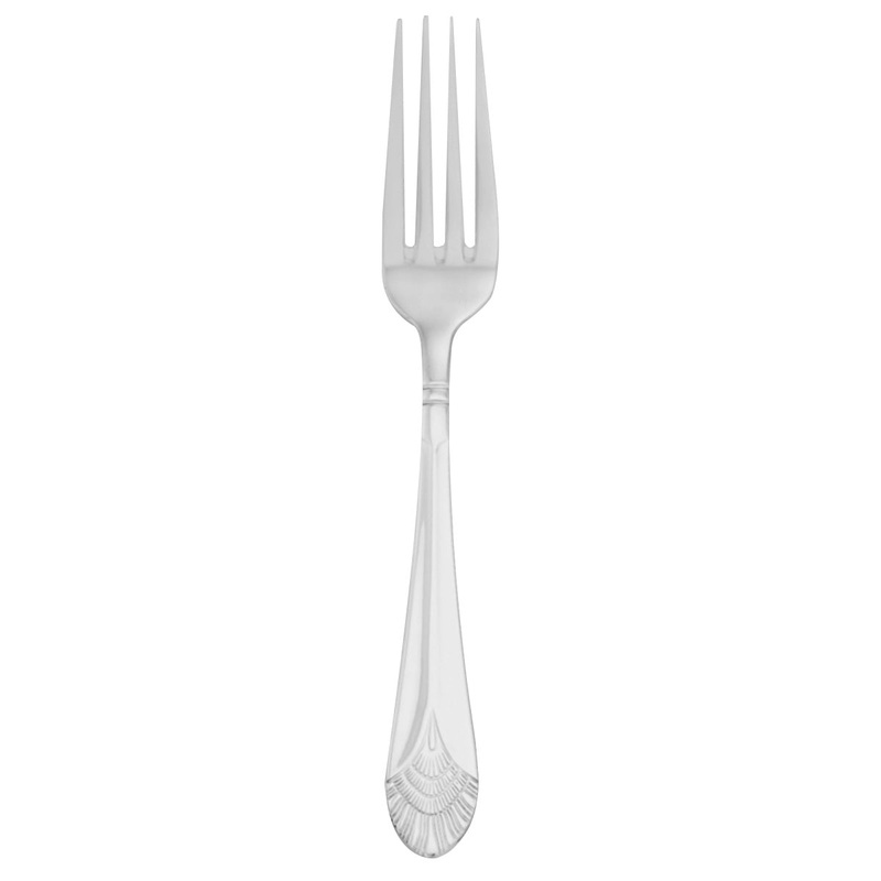 Walco 98051 Chalet 8 1/8″ 18/10 Stainless Steel Extra Heavy Weight European Table Fork – 12/Pack