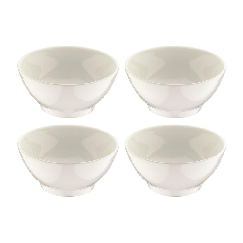 Gourmet dia.5.5″ h:2.75″ 15 oz. Round Warm White Porcelain Bowl (Set of 4)