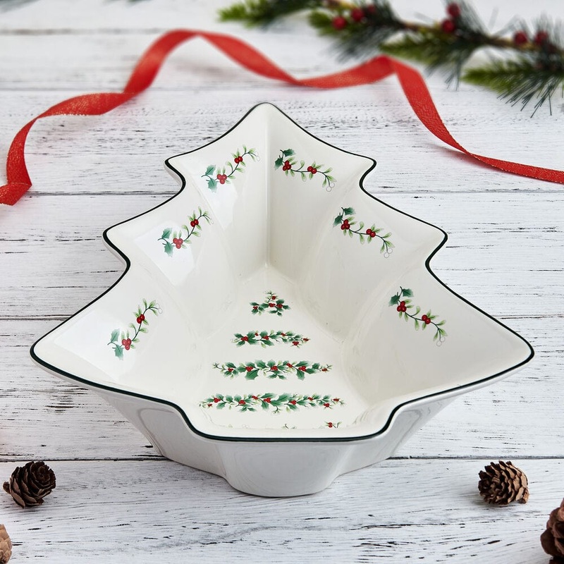 Winterberry Tree Serve Bowl