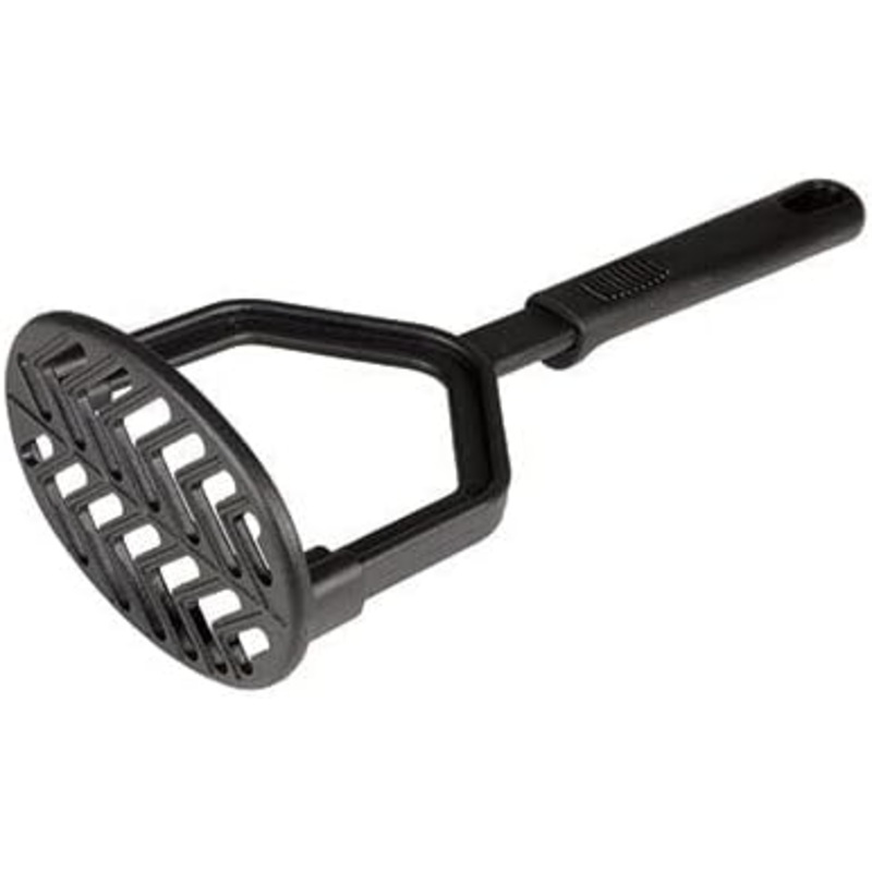 9 1/2 Potato Masher High-Heat Nylon & Polypropylene Handle Black Color- Heat Resistant up to 410F Food Masher Utensil Hand Masher Vegetables for Potato, Guacamole Fruits