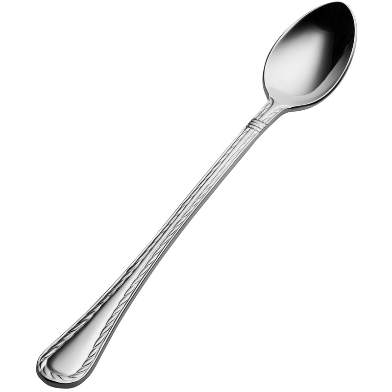 Bon Chef SBS402 Amore 7 3/8″ 18/0 Extra Heavy Weight Bonsteel Iced Tea Spoon – 12/Pack