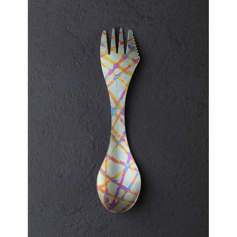 Brush Anodized Titanium Spork