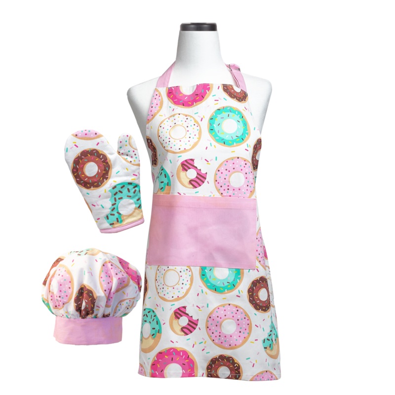 Handstand Kitchen Child’s Apron Set – Donut Shoppe