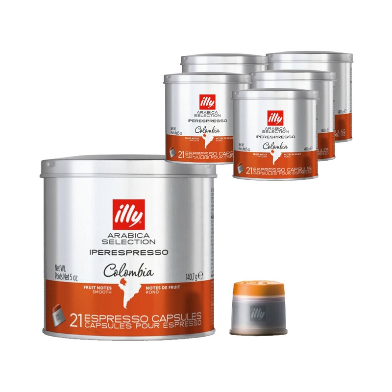 Illy Iperespresso Colombia Arabica Selection Espresso Capsules (Bulk Case of 126)