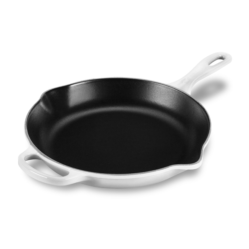 Le Creuset Signature Cast Iron 10.25″ White Skillet