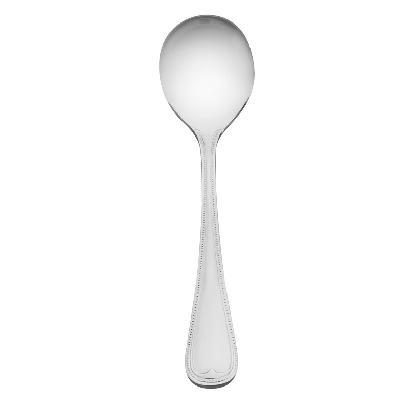 Reed & Barton RB112-016 Chestnut Hill 5 5/8″ 18/10 Stainless Steel Extra Heavy Weight Bouillon Spoon – 12/Pack