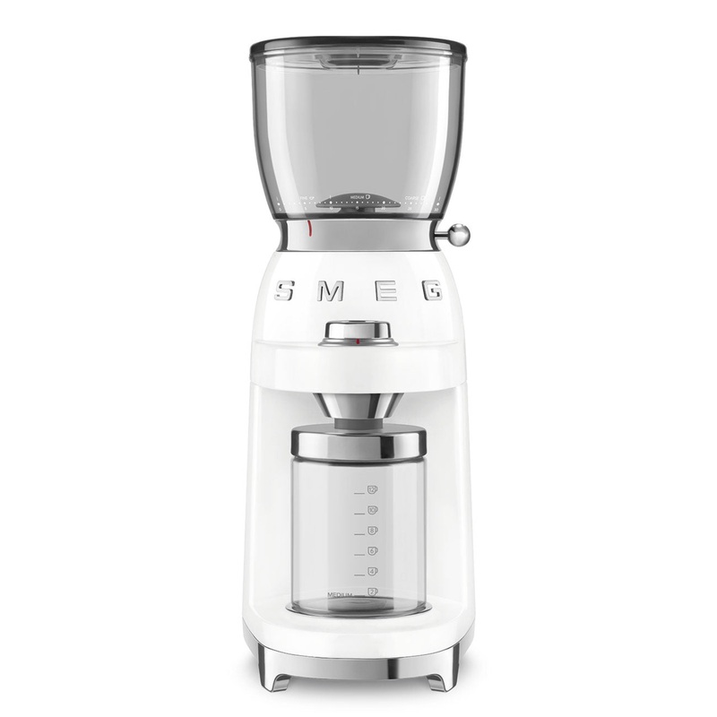 Smeg 50’s Retro Style Aesthetic White Coffee Grinder