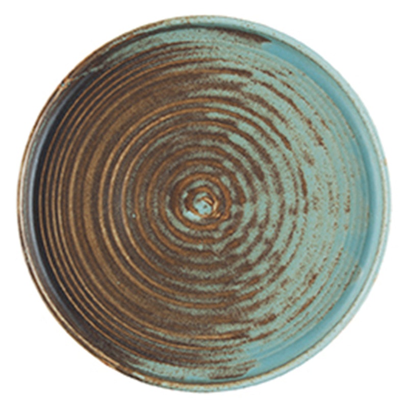 Coral dia.11″ Round Decorated Porcelain Plate