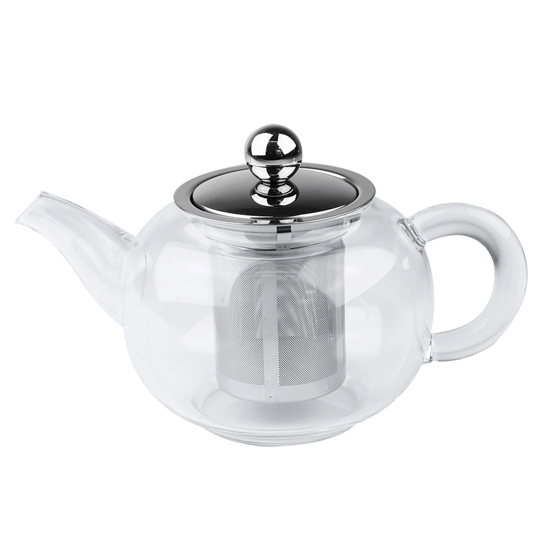 Cristel Sakura – 27 oz. Glass Teapot w/Stainless Steel Lid and Infuser