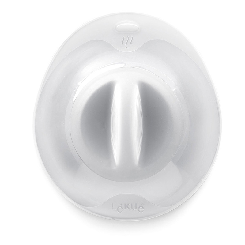 Lekue Silicone Suction Lid, Clear, 10-Inch