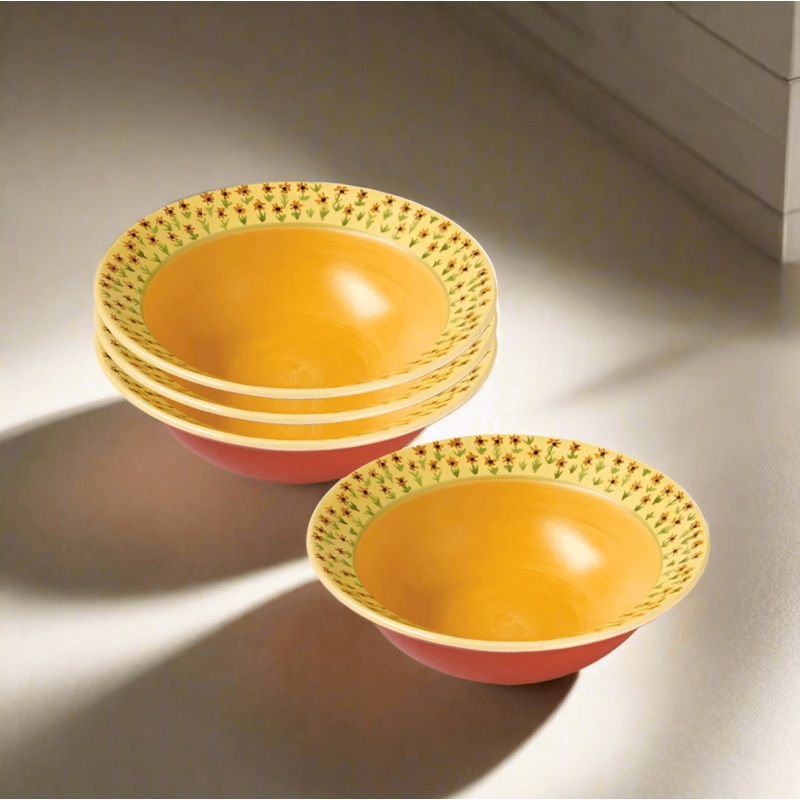 Pistoulet Set of 4 Rim Soup Bowls