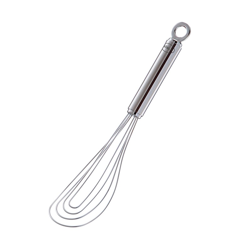 Rosle 8.7-Inch Stainless Steel Flat Whisk  Compact Whisk for Sauces, Roux, and Dressings