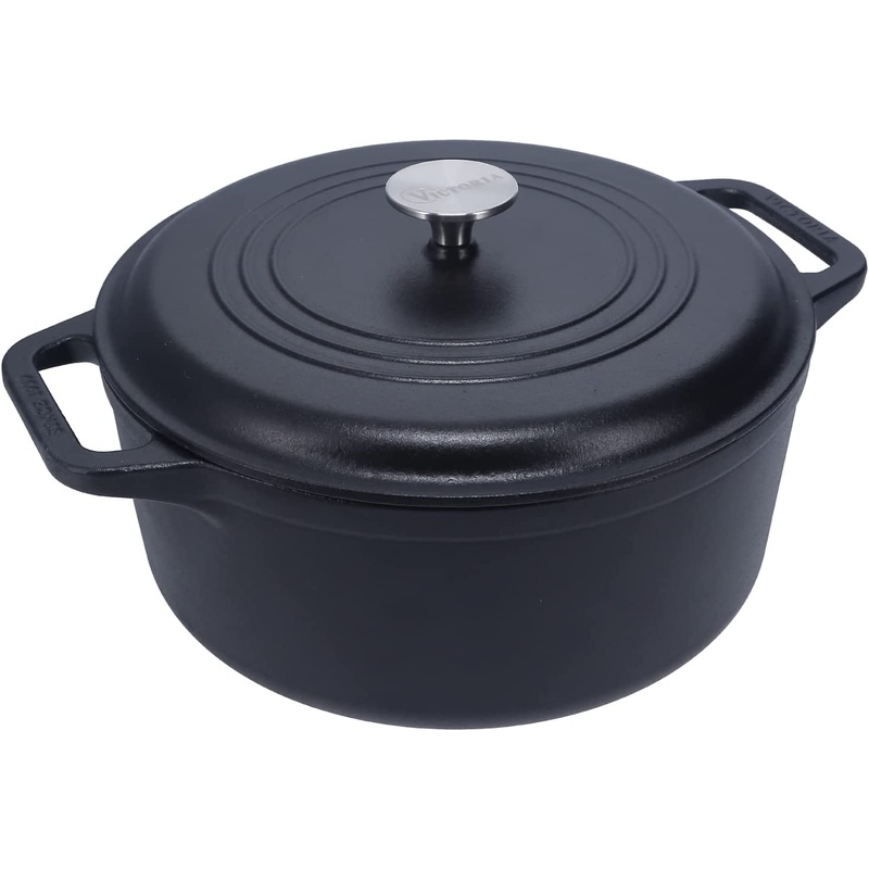 7 Quart Cast Iron Dutch Oven by Victoria