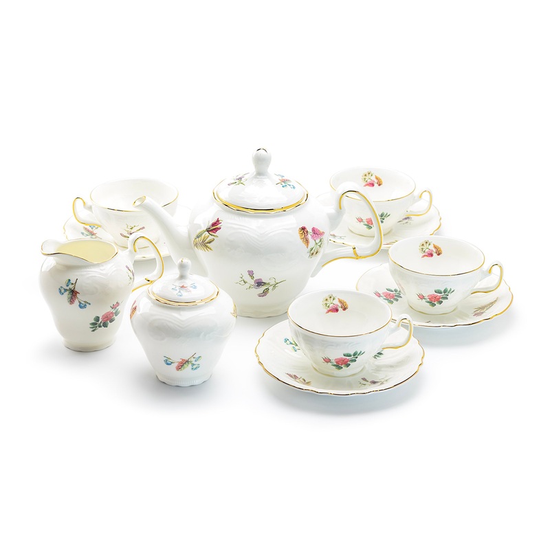 Anna Garden Bone China 11-Piece Tea Set