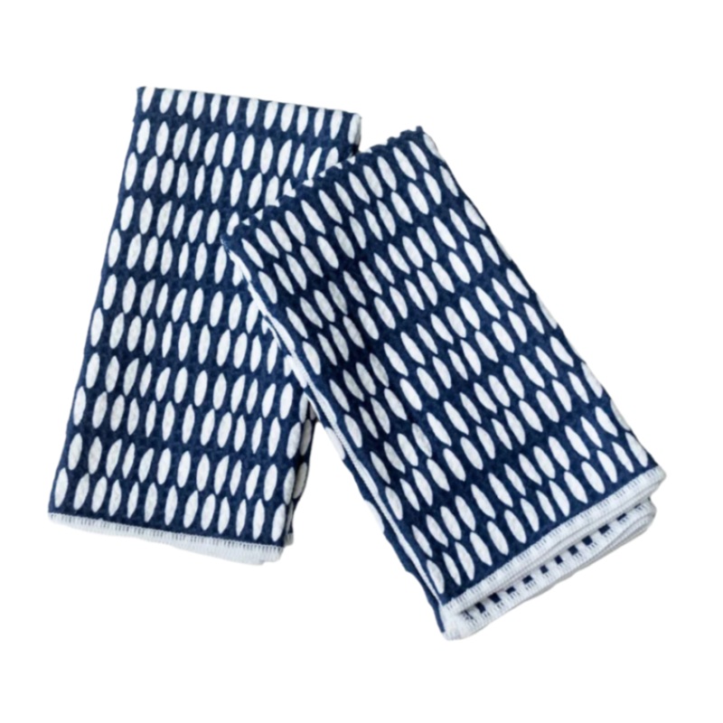 Biggie Towels (Set of 2) – Navy Beans