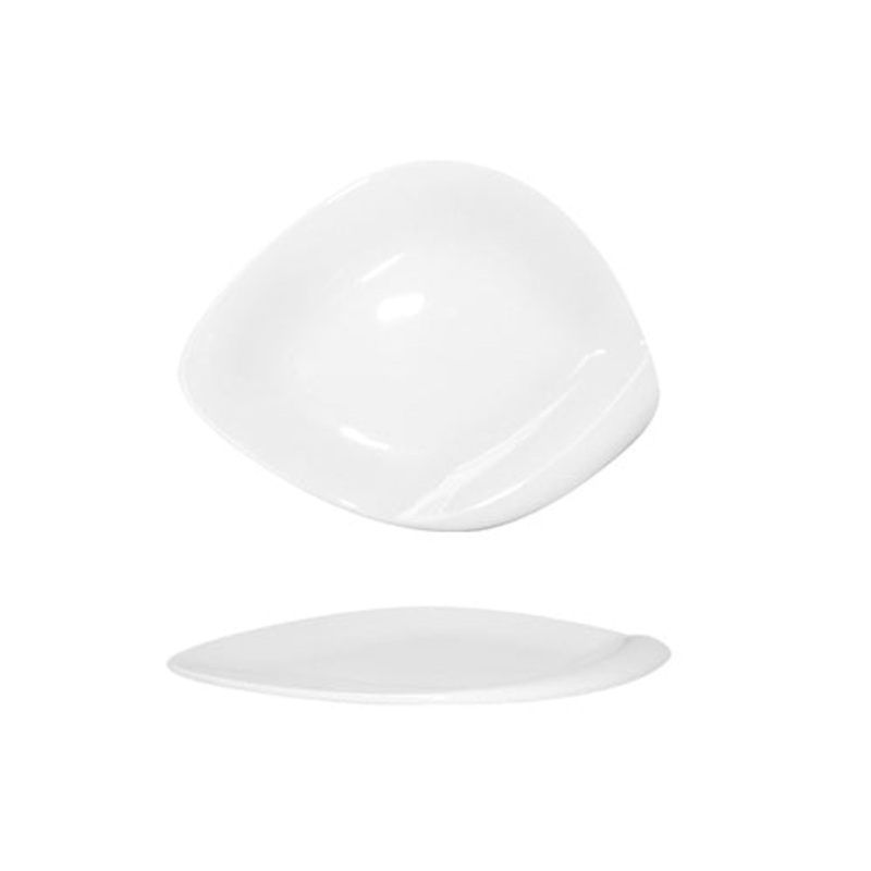 Porcelain Hawaii 13″ x 10″ Oval White Porcelain Plate