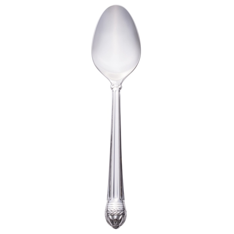 Reed & Barton RB123-002 Portico 7 1/8″ 18/10 Stainless Steel Extra Heavy Weight Dessert Spoon – 12/Pack