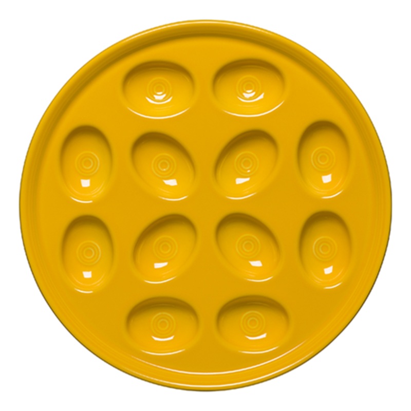 Round Egg Serving Platter 11 1/4 Inch