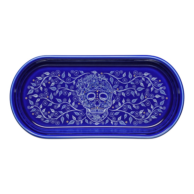 SKULL AND VINE TWILIGHT 11 7/8 Inch Oblong Serving Platter
