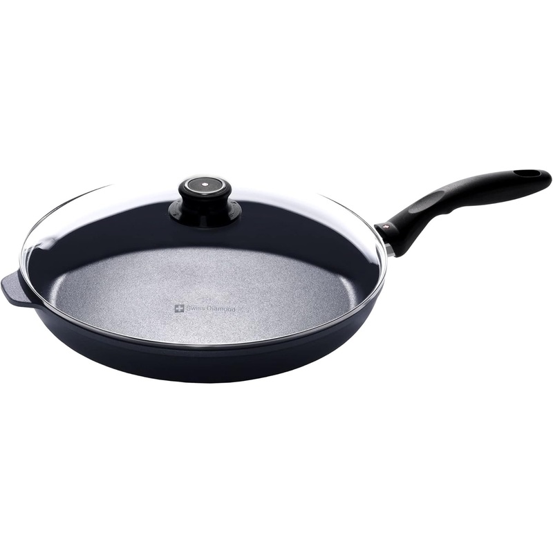 Swiss Diamond – 12.5″ Induction Fry Pan w/Glass Lid