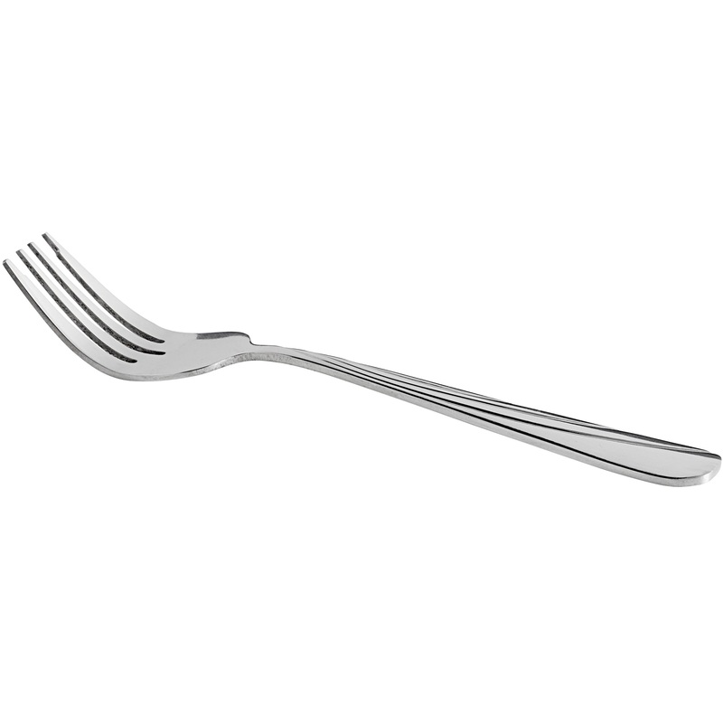 World Tableware Brandware 165 038 Cascade 6 3/8″ 18/0 Stainless Steel Heavy Weight Salad Fork – 12/Pack