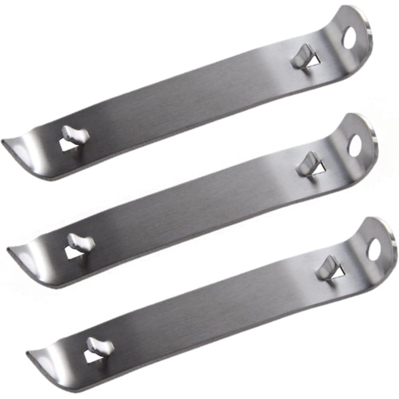 4-1/4″ Stainless Steel Heavy-Duty Can Opener Set of 3- Can Punch Bottle Opener Bottle & Can Opener Classic Beer Opener Compact Size Beverage Bottle Opener for Kitchen Bar or Restaurant