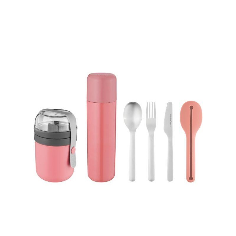 BergHOFF Leo 6pc Travel Lunch Set, Pink