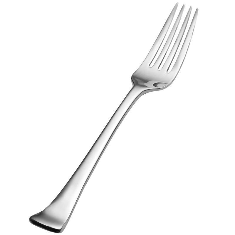 Bon Chef SBS3217 Aspen 8 1/4″ 18/0 Extra Heavy Weight Bonsteel European Dinner Fork – 12/Pack