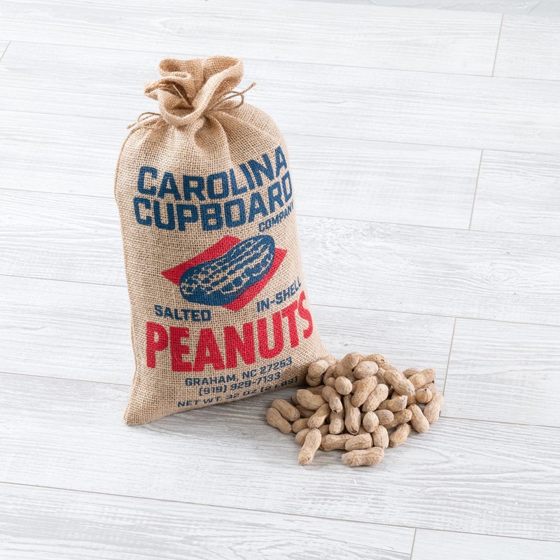 Carolina Cupboard Roasted in Shell Peanuts 2 lb Burlap Bag