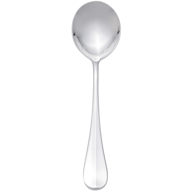 Chef & Sommelier T4909 Renzo 6 7/8″ 18/10 Stainless Steel Extra Heavy Weight Soup Spoon by Arc Cardinal – 12/Pack