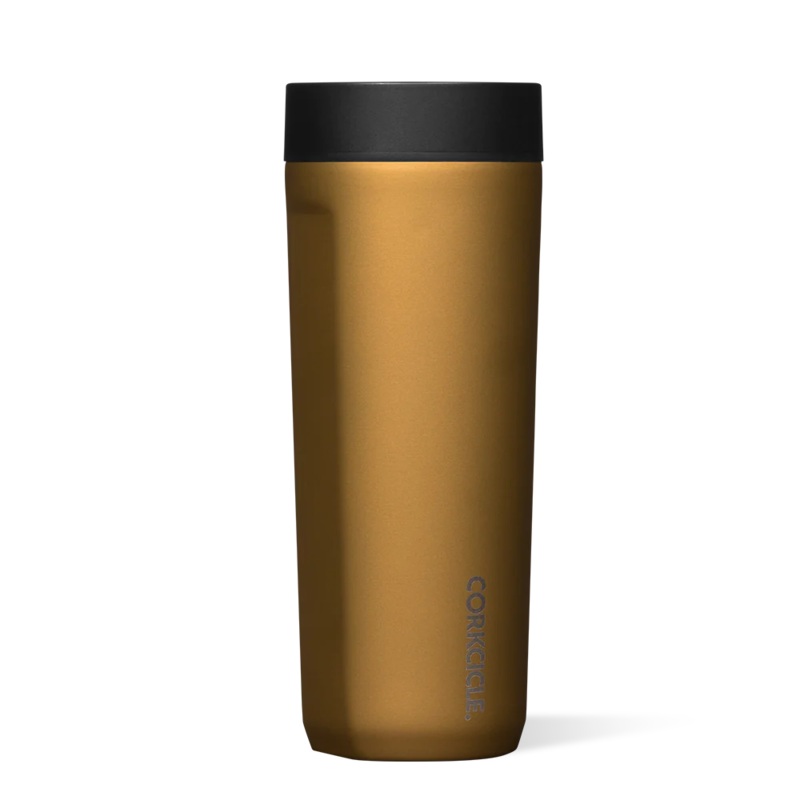 Corkcicle 17 oz Commuter Tumbler- Gold