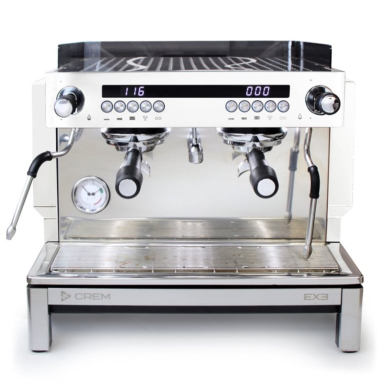 Crem EX3 Display 2 Group Compact Espresso Machine White