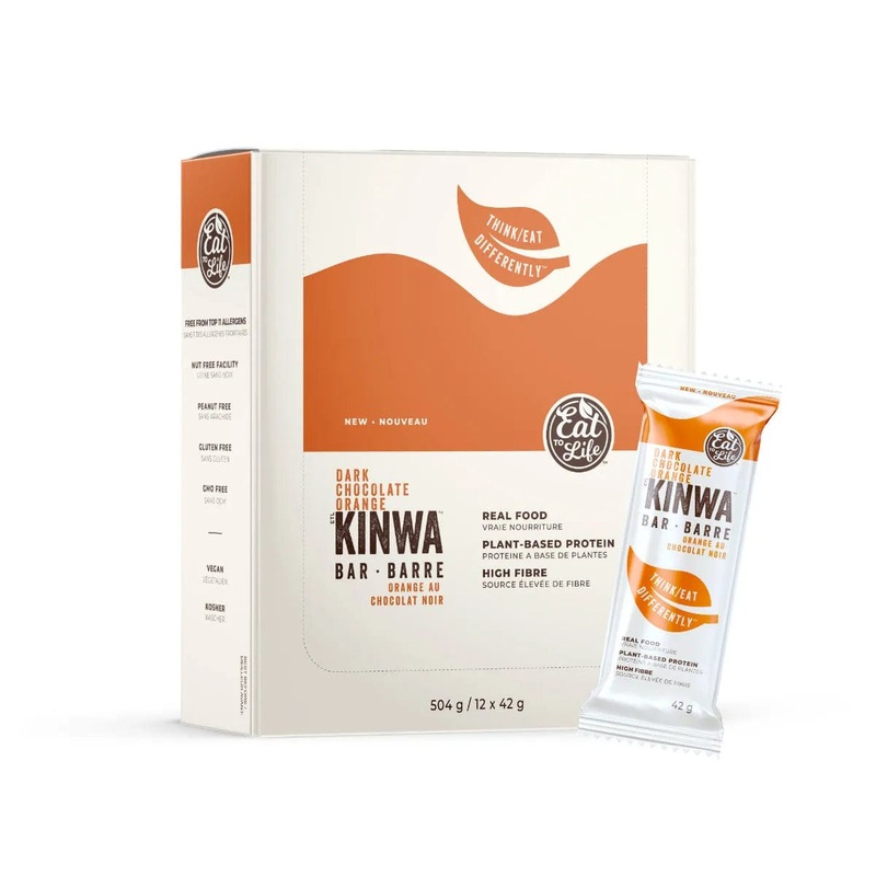 Eat to Life Dark Chocolate Orange Kinwa Bars (Box of 12)