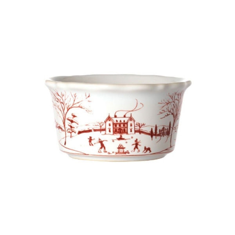 Juliska Country Estate Salad Ramekin – Winter Frolic Ruby