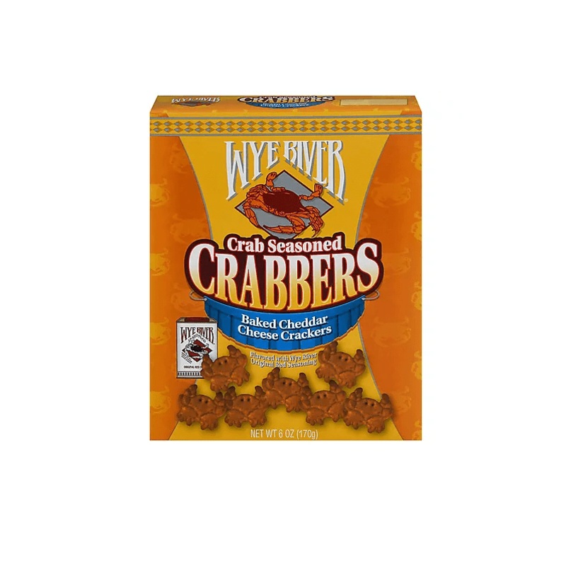 Wye River Crab Seasoned Baked Cheddar Cheese Crackers 6 oz
