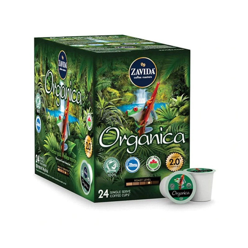 Zavida Organica Medium Roast Single-Serve Coffee Pods (Box of 24)