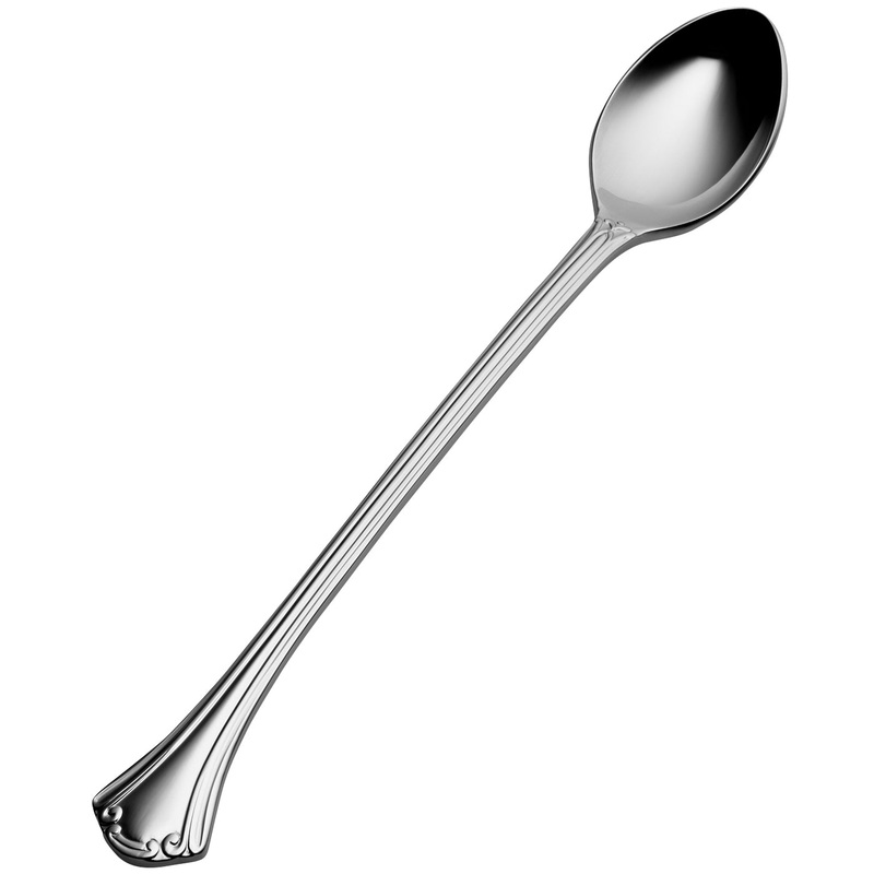 Bon Chef S2102 Breeze 7 3/4″ 18/10 Stainless Steel Extra Heavy Weight Iced Tea Spoon – 12/Pack