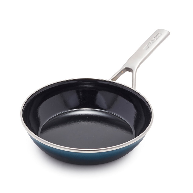 Merten & Storck Steel Core Enameled 8″ Frypan | Aegean Teal