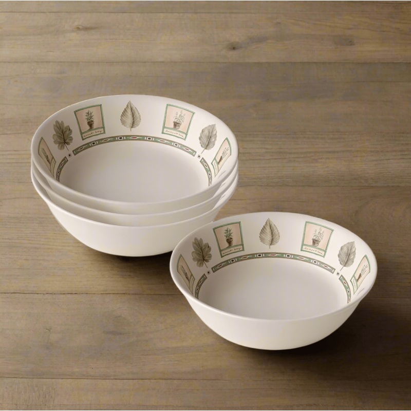 Naturewood Set of 4 Round Individual Pasta Salad Bowls