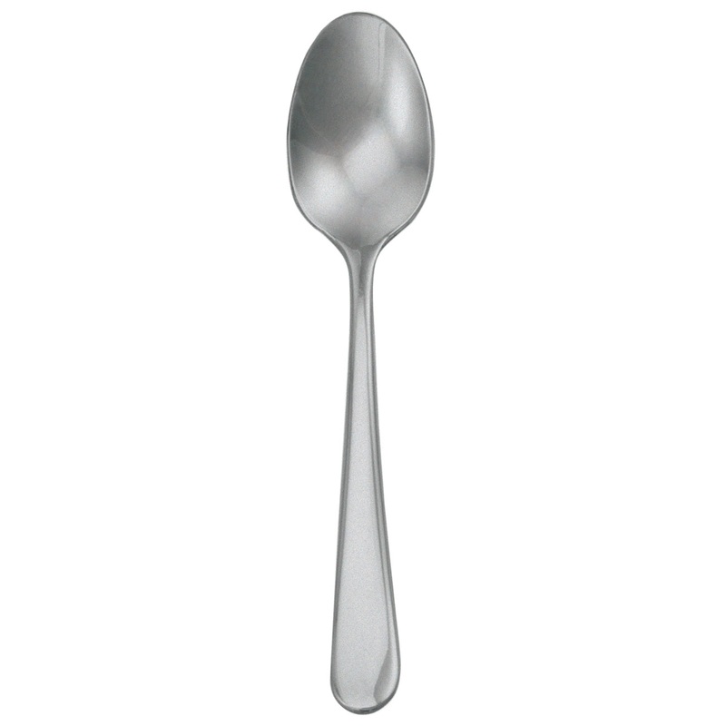 Walco 0801FS Star 5 5/8″ 18/10 Stainless Steel Extra Heavy Weight Teaspoon with Fieldstone Finish – 12/Pack