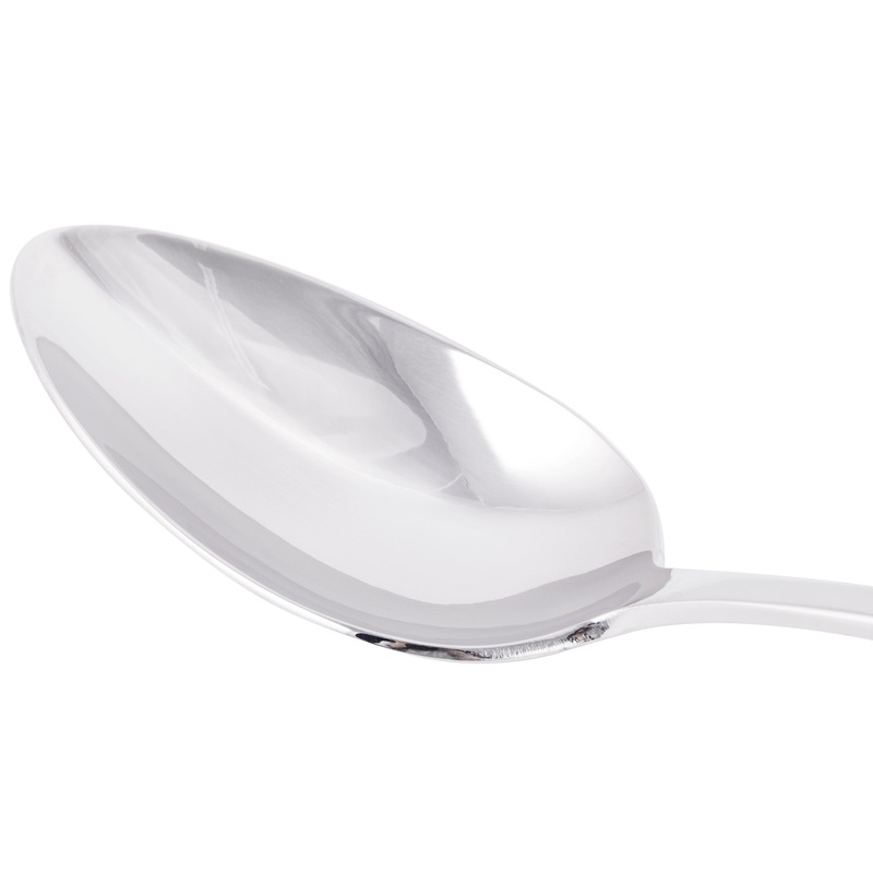 World Tableware 100 003 Baguette II 8 1/2″ 18/8 Stainless Steel Extra Heavy Weight Tablespoon / Serving Spoon – 12/Pack