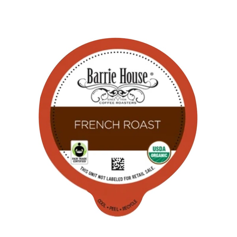 Barrie House Fair Trade French Roast Single-Serve Coffee Pods (Case of 96)