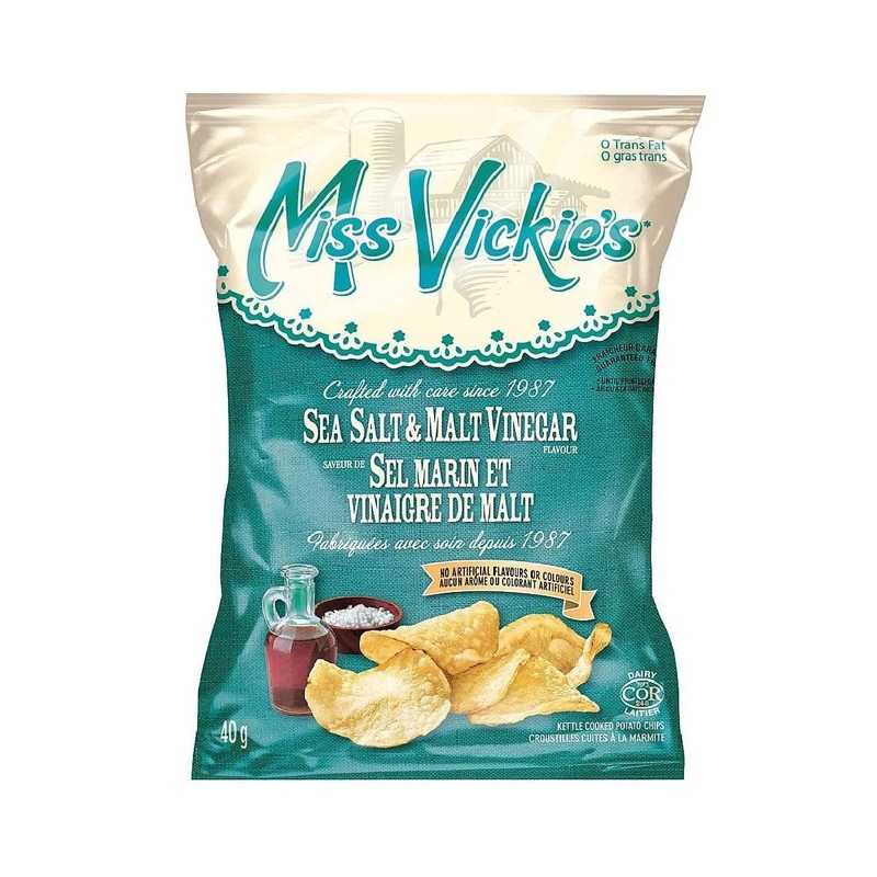Bulk Miss Vickie’s Sea Salt & Malt Vinegar Chips (Box of 40 Bags)