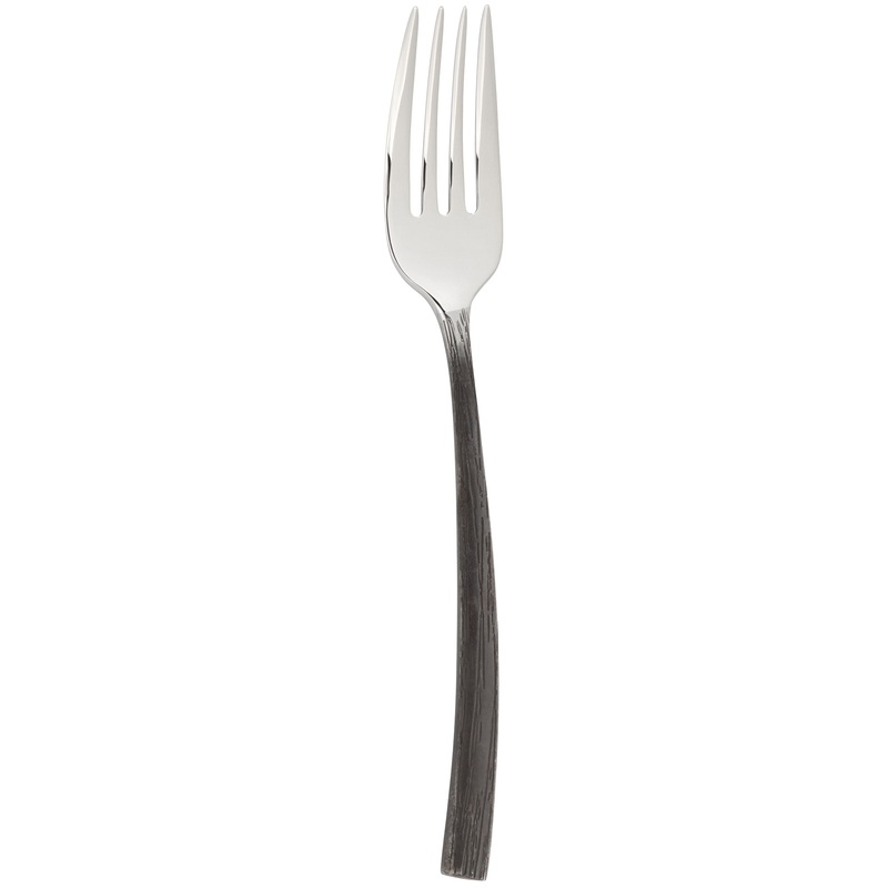 Chef & Sommelier FL901 Black Oak 8 1/4″ 18/10 Stainless Steel Extra Heavy Weight Dinner Fork by Arc Cardinal – 12/Pack
