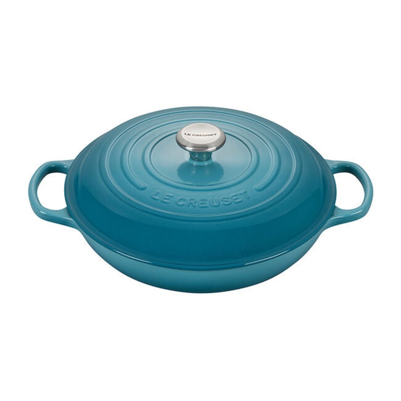 Le Creuset – 3.5 Qt. Signature Braiser – Caribbean